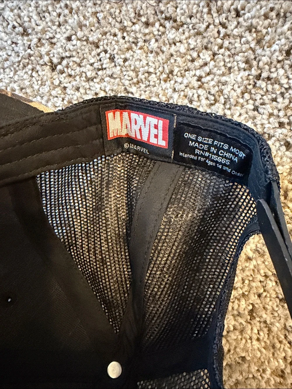 Marvel “The Punisher”  Camo Trucker Hat, Adjustable, Like New